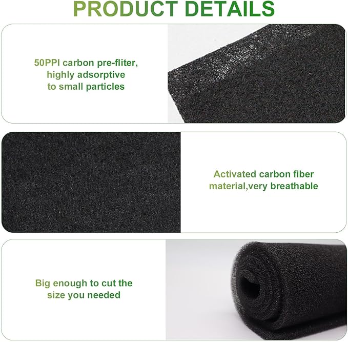 RV AC Filters Replacement, 16 x 40 x 1/4 Inch Conditioner Filters, Can Cut to Fit Air filter for Motorhome