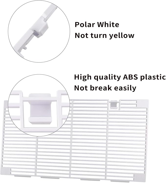 Conditioner Covers Grill Compatible with Dometic 3104928.019 for RV(2 pcs A/C Ducted Grilles and 5 pcs Filter)