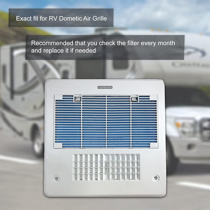 Conditioner Filter - 14" x 7.5" RV AC Replacement Filters For Dometic Air Grille 3313107.103, 3105012.003 MERV 8 Air