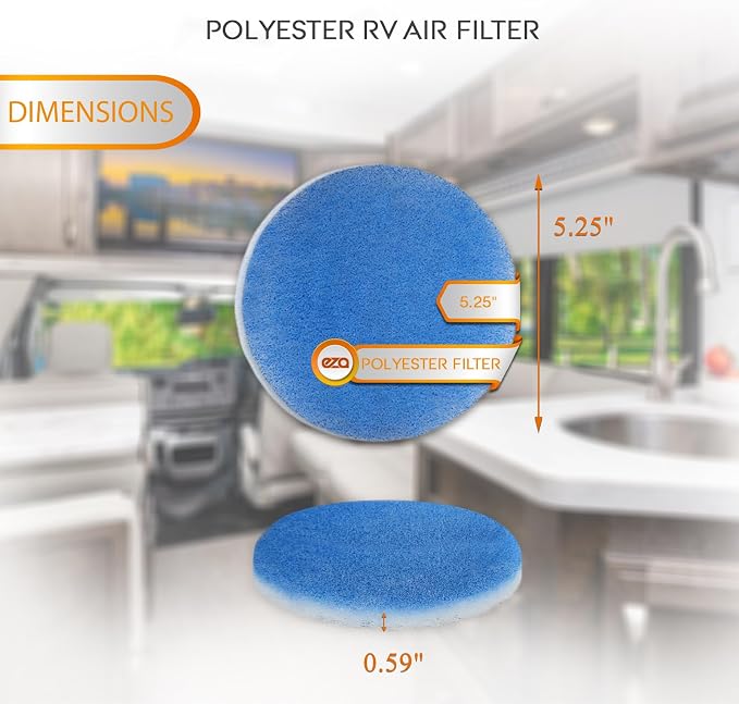 Conditioner Filter - 5.25" Round Air Duct AC Filter Replacement MERV 8 Air Filter (6 Pack), alternate product view 4