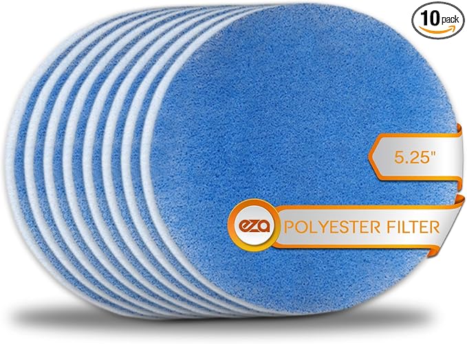Conditioner Filter - 5.25" Round Air Duct AC Filter Replacement MERV 8 Air Filter (10 Pack), product image