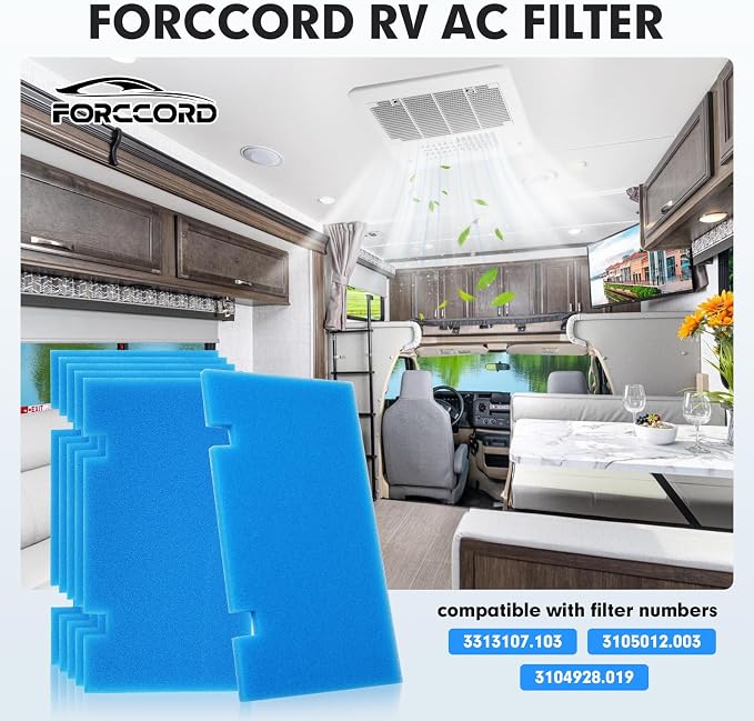 Conditioner Filter RV AC Replacement Filters 3313107.103,3105012.003 Filters For Dometic Air Grille 14" x 7.5"