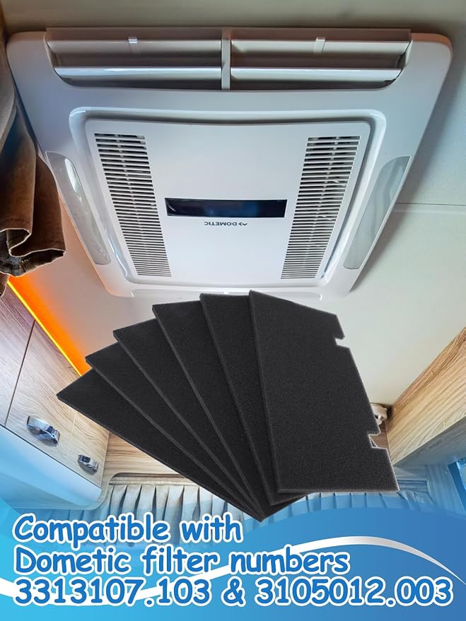 Conditioner Replacement Filters - 6 Pack 7.5''x14''x0.5'' AC Filter Compatible With Dometic Filter Numbers 3313107.103