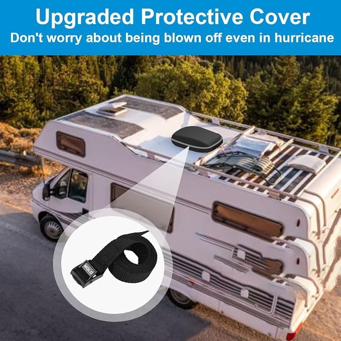 RV Camper Air Conditioner Cover Trailer AC Covers for RV Roof Unit, 600D Oxford Cloth Fits RecPro, FOGATTI 16K