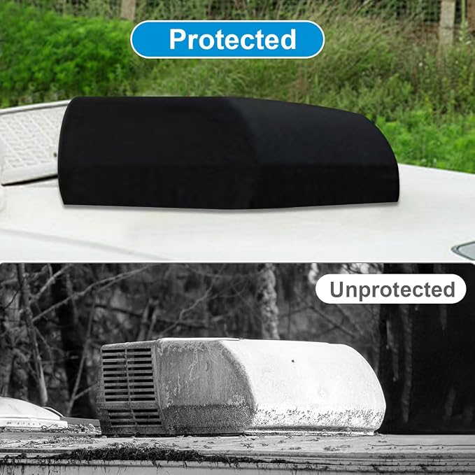 RV Camper Air Conditioner Cover Trailer AC Covers for RV Roof Unit, 600D Oxford Cloth Fits RecPro, FOGATTI 16K