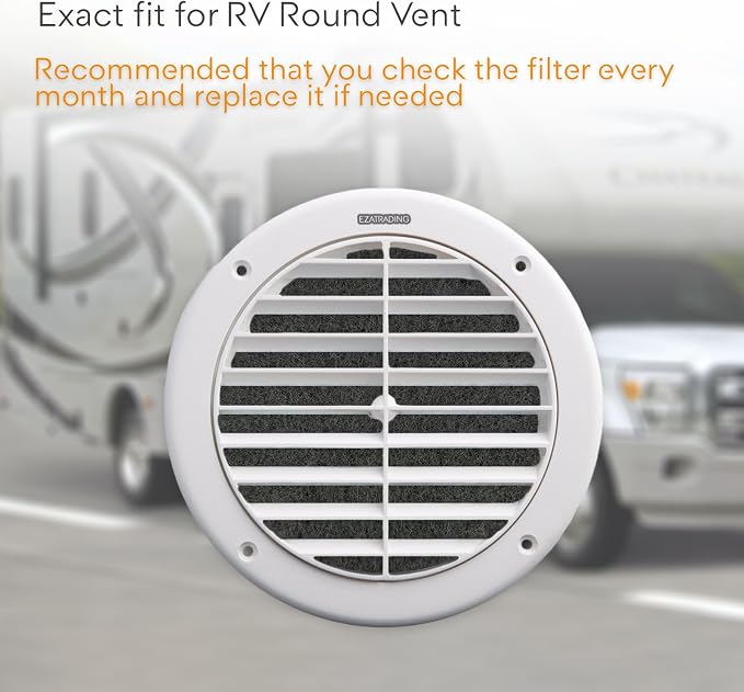 RV Charcoal Activated Carbon Fiber Air Conditioner Filter - Air Duct AC Carbon Filter Replacement for RV AC Vent (10 Pack