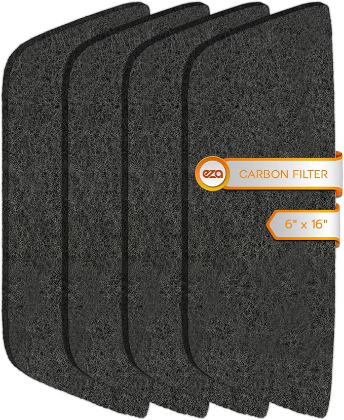 RV Charcoal Activated Carbon Fiber Air Conditioner Filter - Air Duct AC Carbon Filter Replacement for RV AC Vent (4 Pack