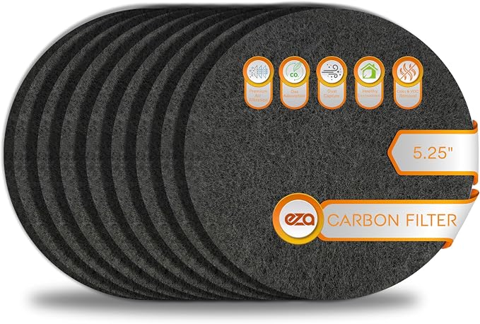 RV Charcoal Activated Carbon Fiber Air Conditioner Filter - Air Duct AC Carbon Filter Replacement for RV AC Vent (8 Pack