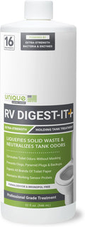 RV Digest-It+, 16 Extra-Strength RV Toilet Treatments - Liquifies Waste and Toilet Paper - Odor Eliminator (32 oz), product
