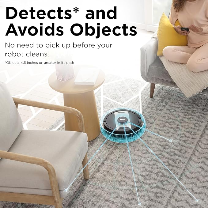 RV2410WD IQ 2-in-1 Robot Vacuum and Mop with Row-by-Row Cleaning, Perfect for Pet Hair, Compatible with Alexa, Black/Bronze