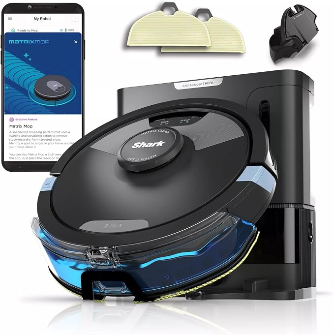 RV2610WA AI Ultra 2in1 Robot Vacuum & Mop with Sonic Mopping, Matrix Clean, Home Mapping, HEPA Bagless Self