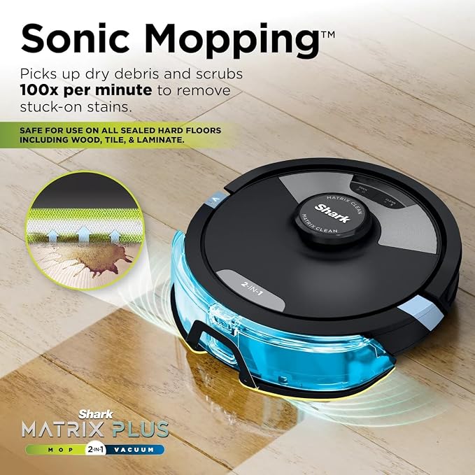 RV2610WA AI Ultra 2in1 Robot Vacuum & Mop with Sonic Mopping, Matrix Clean, Home Mapping, HEPA Bagless Self, alternate view 4