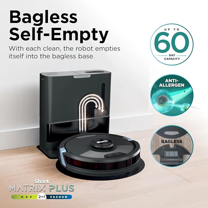 RV2610WA AI Ultra 2in1 Robot Vacuum & Mop with Sonic Mopping, Matrix Clean, Home Mapping, HEPA Bagless Self, alternate view 7