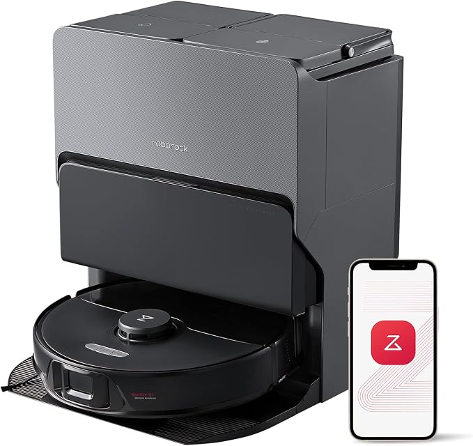 S7 Max Ultra Robot Vacuum Cleaner with Self Emptying, Black, product image
