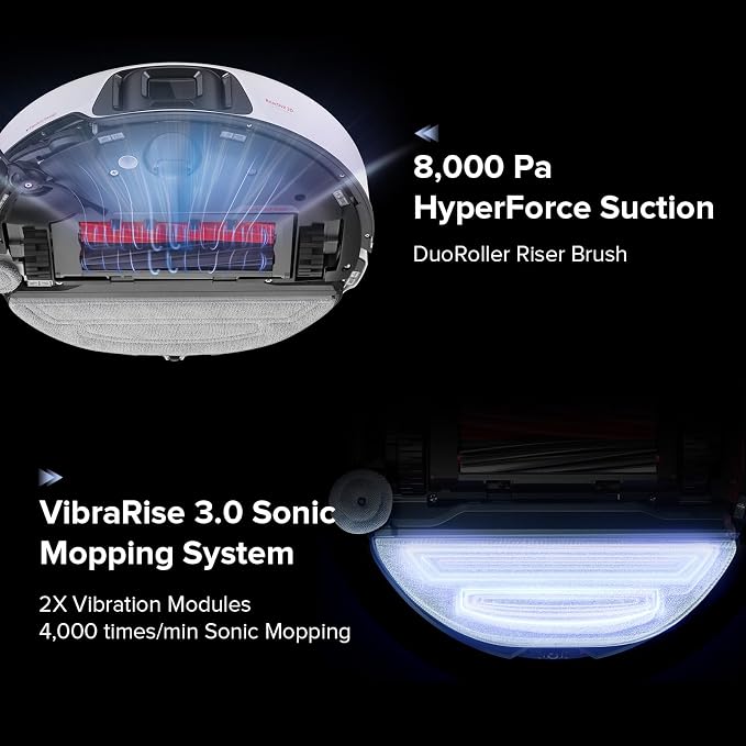S8 Max Ultra Robot Vacuum and Mop, All-in-One Dock, PreciSense LiDAR Navigation, Smart Dirt Detection, Self-Emptying