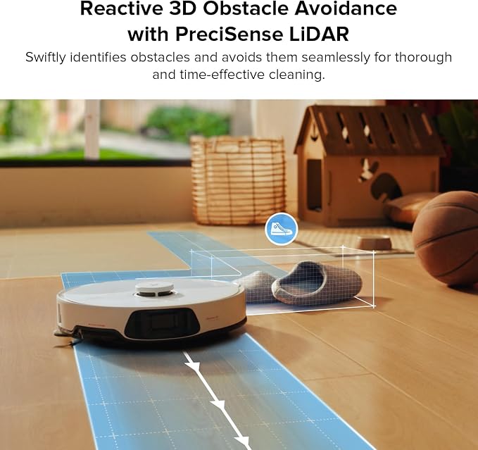 S8 Max Ultra Robot Vacuum and Mop, All-in-One Dock, PreciSense LiDAR Navigation, Smart Dirt Detection, Self-Emptying