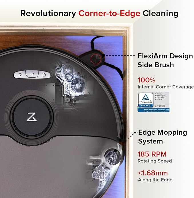 S8 Max Ultra Robot Vacuum and Mop, All-in-One Dock, PreciSense LiDAR Navigation, Smart Dirt Detection, Self-Emptying