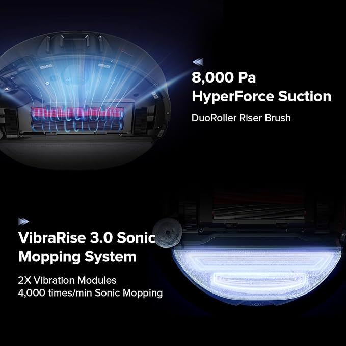 S8 Max Ultra Robot Vacuum and Mop, All-in-One Dock, PreciSense LiDAR Navigation, Smart Dirt Detection, Self-Emptying