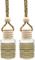 Sandalwood Rose Car Air Hanging Essential Oil, Car Air Freshener Diffuser, Long Lasting Essential Oils, product image
