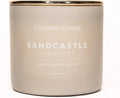 Sandcastle Sunset Scented Jar Candle, Pop of Color Collection, 3 Wick, Green, 14.5 oz - Up to 60 Hours Burn, product image