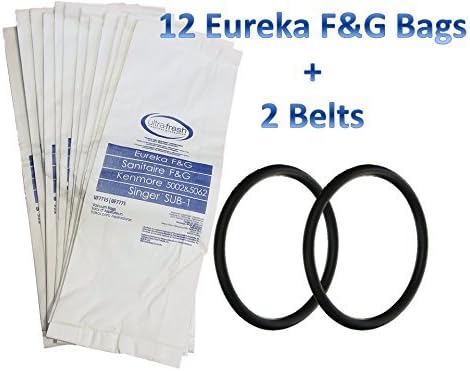Professional Cleaning Bundle 1 Outer Bag w/ Latch (53469-23)+ 12 Multi Layer Filtration Bags for Eureka Style F&G