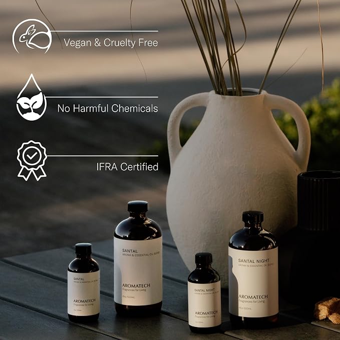 Santal Aroma Essential Oil Blend: Luxury Hotel Inspired Aromatherapy with Amber, Vanilla, alternate product view 5