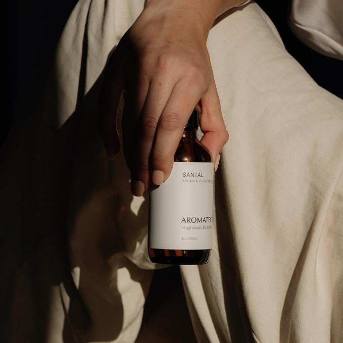 Santal Aroma Essential Oil Blend: Luxury Hotel Inspired Aromatherapy with Amber, Vanilla, alternate product view 8