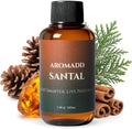 Santal Diffuser Oil Inspired by Luxury Hotel Scent, Essential Oils for Waterless Diffuser, Warm Sandalwood & Amber Aroma
