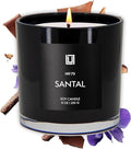| Santal | Luxury Scented Soy Jar Candle | Hand Poured in The USA | Highly Scented & Long Lasting (9 Oz.) 9 Oz, product image
