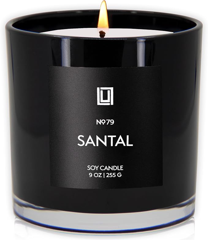 | Santal | Luxury Scented Soy Jar Candle | Hand Poured in The USA | Highly Scented & Long Lasting (9 Oz.) 9 Oz, alternate