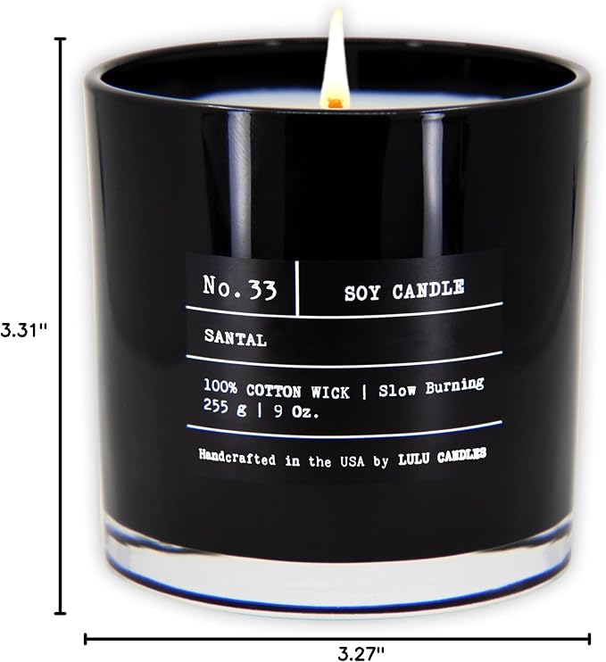 | Santal | Luxury Scented Soy Jar Candle | Hand Poured in The USA | Highly Scented & Long Lasting (9 Oz.) 9 Oz, alternate
