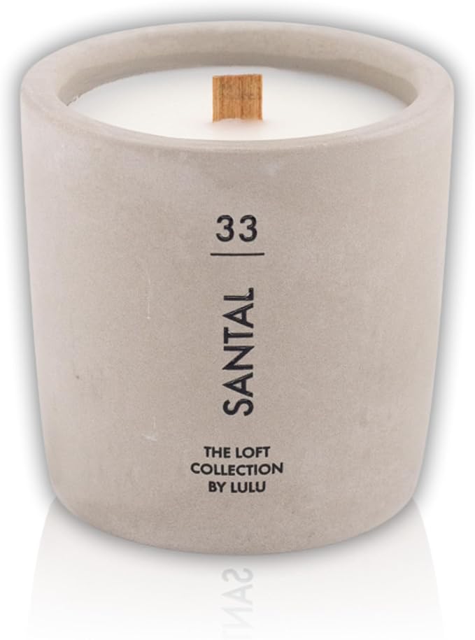 | Santal Scented Candle | The Loft Collection | Concrete Cement Jar Candle | Soy Candles for Home Fragrance &, alternate