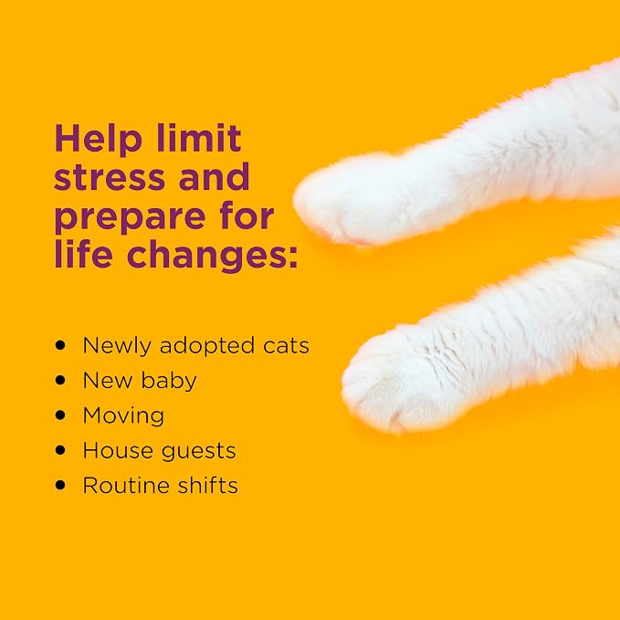 Savings Kit: 2 Cat Calming Diffusers & 2 Refills; Cat Pheromones Help Anxiety; Reduce Stress, Urine Marking, Scratching