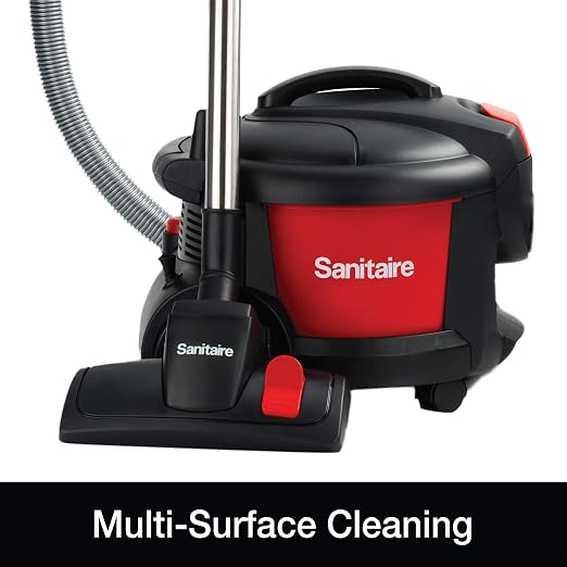 SC3700A Quiet Clean Canister Vacuum, Red/Black, 9.0 Amp, 11" Cleaning Path., alternate product view 3