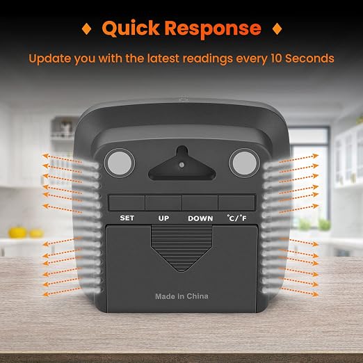 SC42 Professional Digital Hygrometer Indoor Thermometer Room Humidity Gauge Pro Accuracy Calibration, alternate product view
