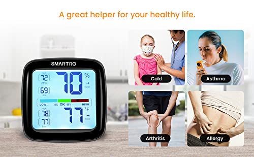 SC42 Professional Digital Hygrometer Indoor Thermometer Room Humidity Gauge Pro Accuracy Calibration, alternate product view