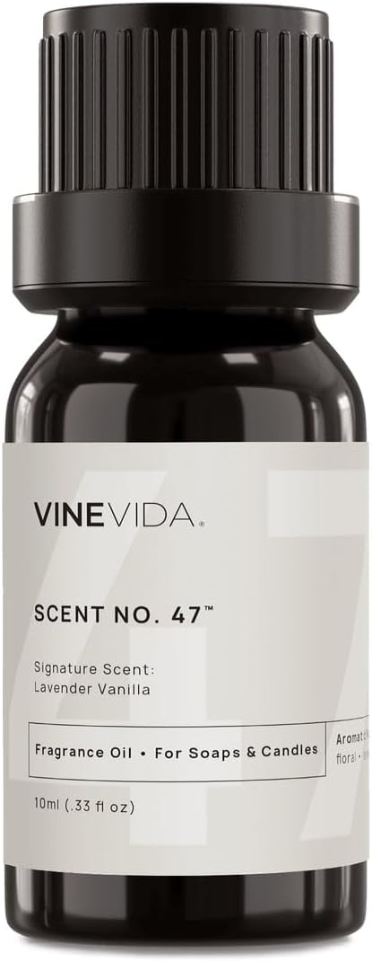 Scent No.47-0.33oz Fragrance Oil for Candle & Soap Making - Natural, Made in USA in Pale Yellow.