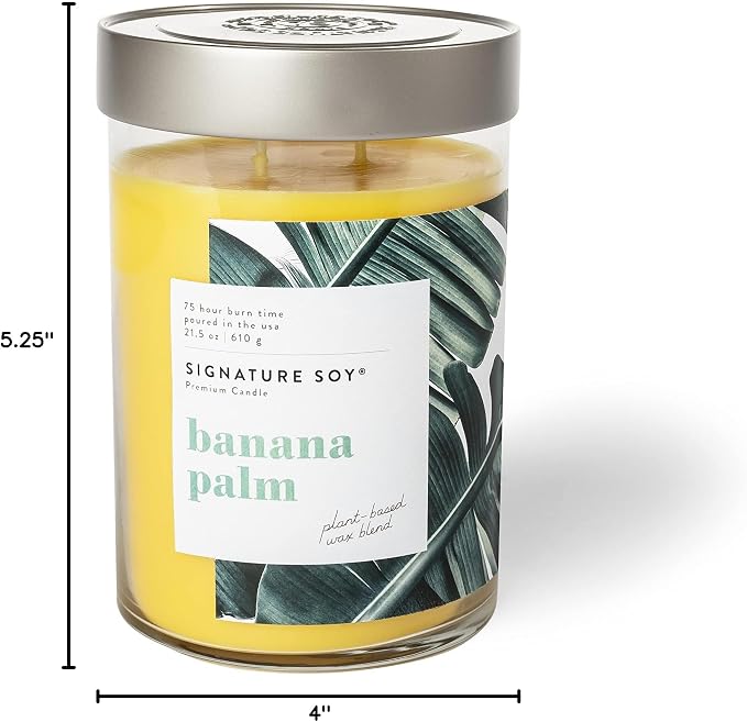 Scented Candle, Banana Palm, Extra Large Jar, alternate product view 6