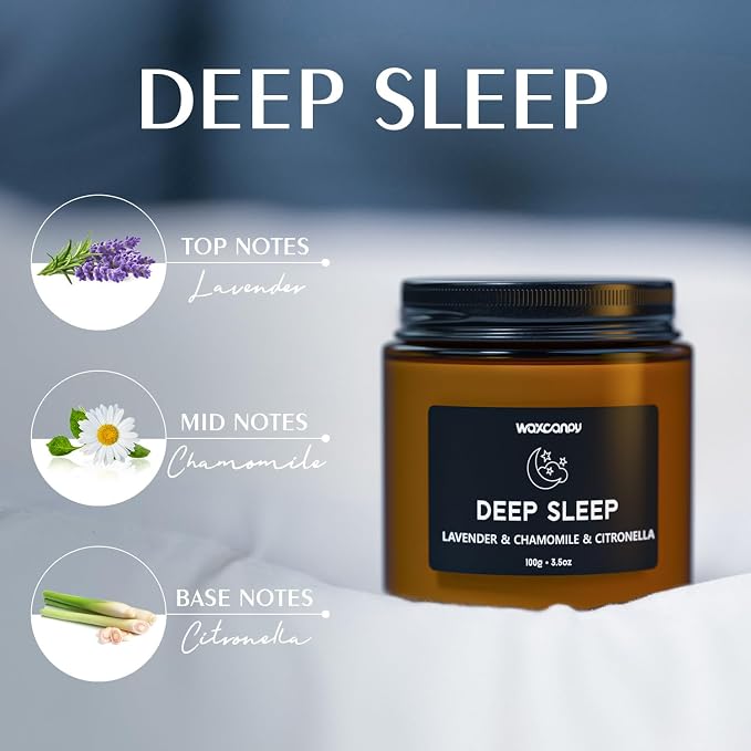Scented Candle Gift Set, Soy Candles for Women, Sleep Candles for Home Scented, 2 Pack Aromatherapy Candle for Relaxing