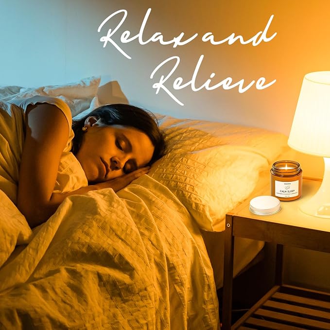 Scented Candle Gift Set, Soy Candles for Women, Sleep Candles for Home Scented, 2 Pack Aromatherapy Candle for Relaxing