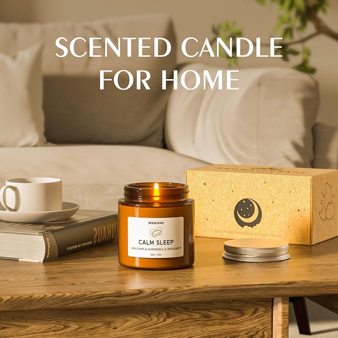 Scented Candle Gift Set, Soy Candles for Women, Sleep Candles for Home Scented, 2 Pack Aromatherapy Candle for Relaxing