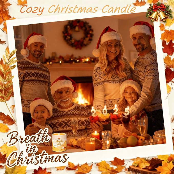 Scented Candle Set, 4Pack Aromatherapy Soy Wax Candles Valentine's Day Gift for Her Him, alternate product view 6
