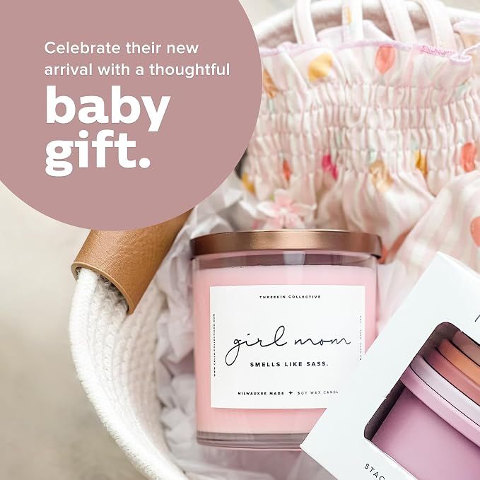 Scented Candles for Girl Mom, Natural Soy Wax Candles for Home, Relaxing Aromatherapy for Moms, Lavender Essential Oils with