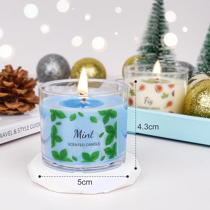 Scented Candles for Home, 12 Pack Candle Set for Women, Small Soy Candles Bulk, Mothers Day Gifts from Daughter - Mini Candle