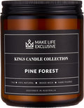 Scented Candles for Men | Pine & Cedar Scented | Wooden Wick, Long Lasting, product image