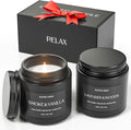 Scented Candles for Men, Soy Candles for Home Scented, Candle Gifts for Men, 2 Pack Aromatherapy Candle Gift Set for
