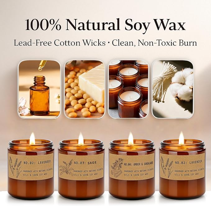 Scented Candles for Women – Large 36 oz Scented Candle Gift Set for Birthday Valentine's Day, alternate product view 4