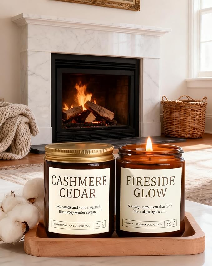 Scented Candles Gift Set for Women - 4 Pack Soy Candles for Home Scented, alternate product view 8