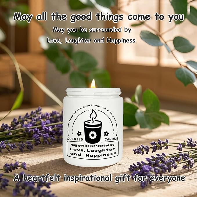 Scented Candles, Lavender Eucalyptus Candles for Home Scented, 7oz Soy Wax Aromatherapy Candle, Calming Candle, alternate
