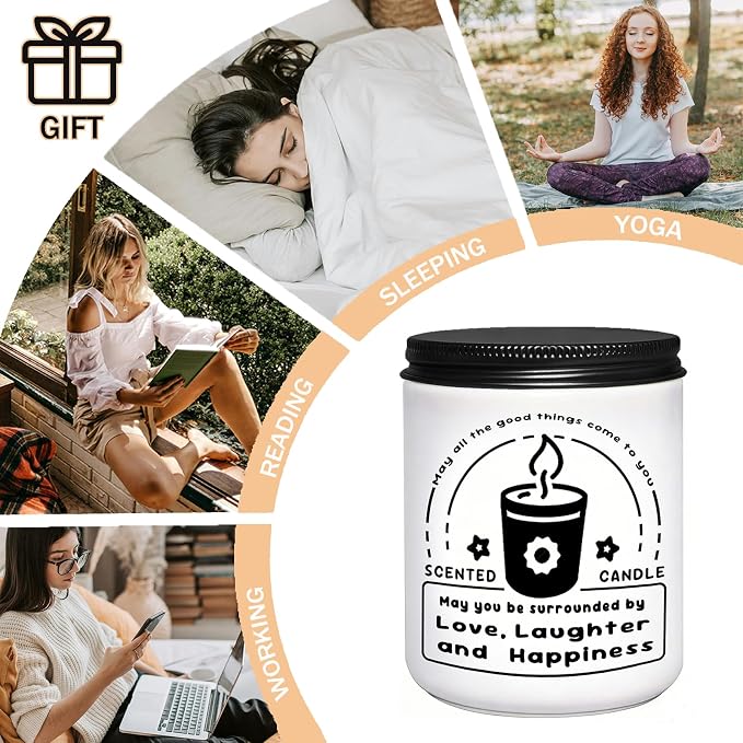 Scented Candles, Lavender Eucalyptus Candles for Home Scented, 7oz Soy Wax Aromatherapy Candle, Calming Candle, alternate